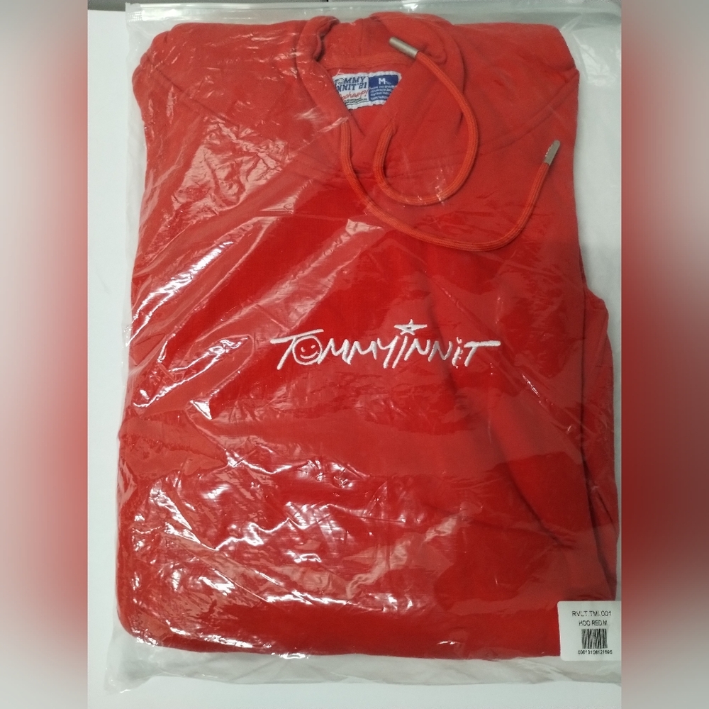 TommyInnit Limited Edition Pogchamp YouTuber Red/White Hoodie New NWT size M